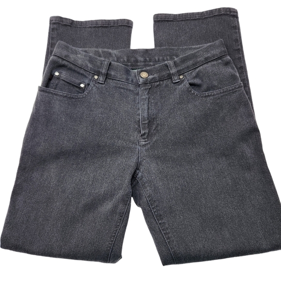 Ralph Lauren Boot Cut Jeans Charcoal Gray, Size 6 Petite - Picture 3 of 13